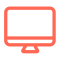 Icon illustration of a computer monitor