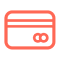 Icon illustration of a credit card
