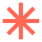 Icon illustration of an asterisk